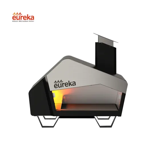 Commercial Gas 13 Inch Stainless Steel Wood-Fired Burning Pizza Oven