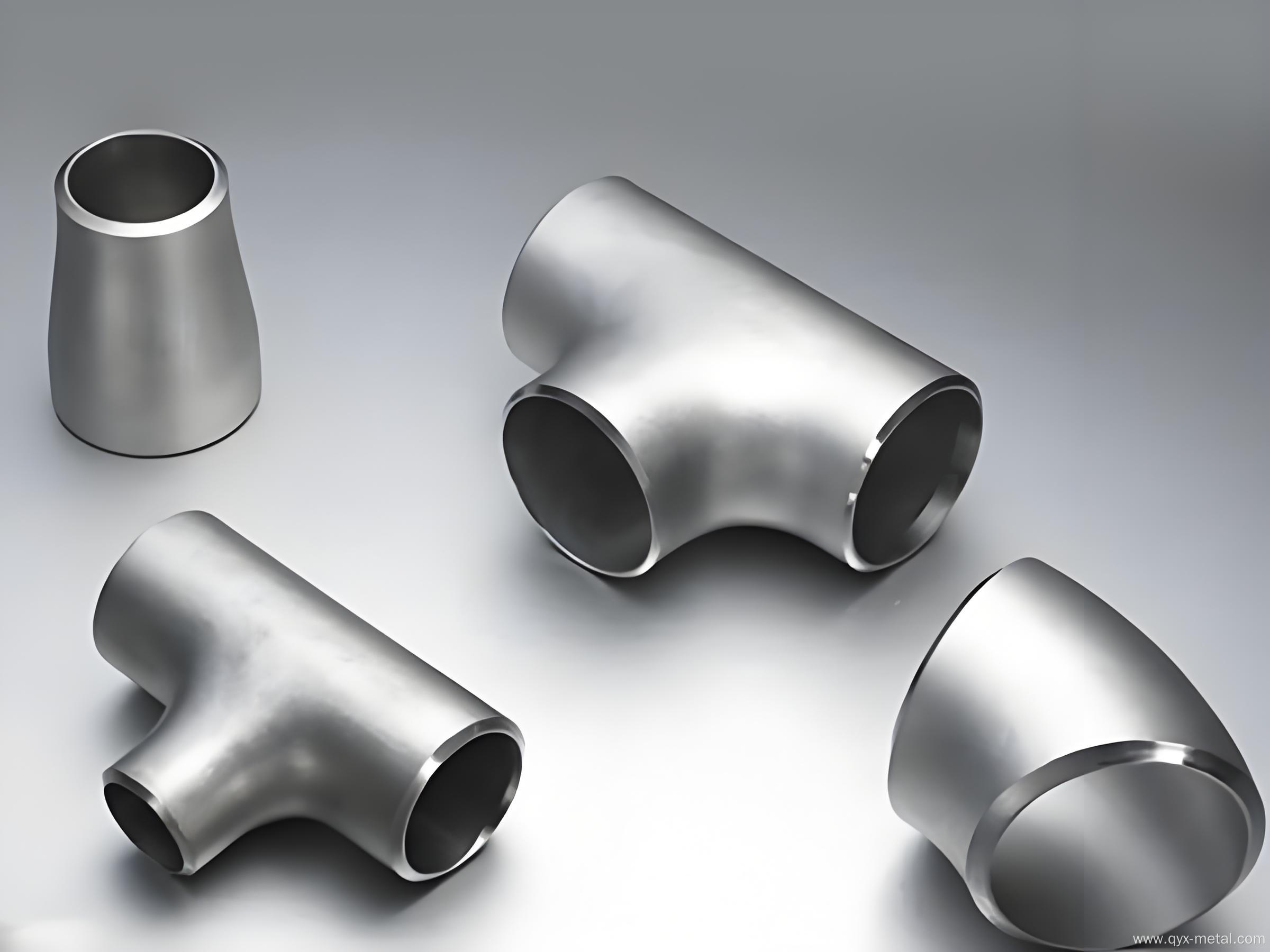 Customized High-Quality Titanium Tee Pipe Fittings
