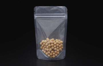Moisture Proof Transparent Pe Plastic Zipper Tea Packaging Bags