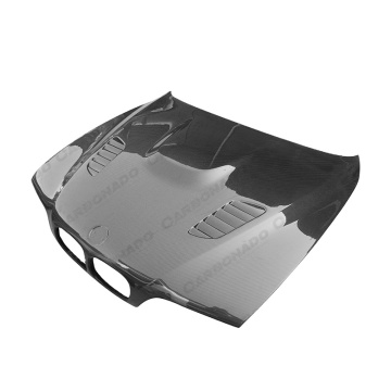 Cofano con cappuccio in fibra di carbonio con carbonio carbonado per 97-03 BMW 5 Serie E39
