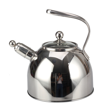 Stainless Steel Hollow Out Handle Design Whistling Kettle