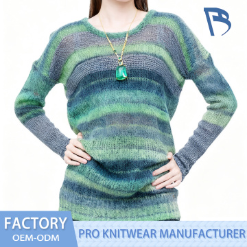 Áo thun nữ làm bằng mohair acrylic