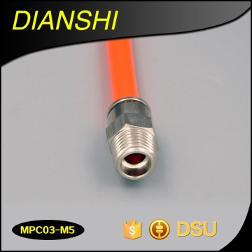 male brass fitting pneumatic metal push in fitting matal compression fittings