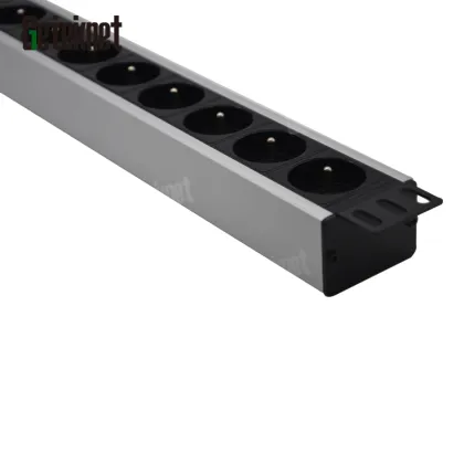 3M 1.5U 19'' PDU 8 Way French Socket Rack Mount 16A Power Distribution Unit Euro Type Server Rack Mount PDU