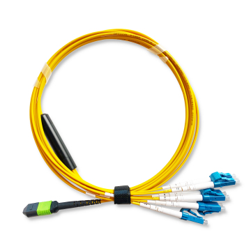 Pre-Terminated MPO to LC Fiber Optic Cable - Singlemode and Multimode 12-Core Options