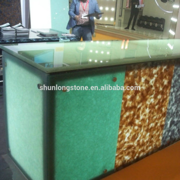 Onyx Glass stone slab top,transparent onyx glass stone