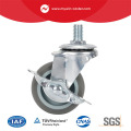2 -calowa Ameryka TPR na PP Core Wheel Gwinted Stem Bok Lock Caster