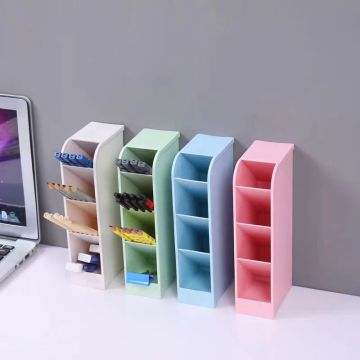 Wholesale Multi-functional Plastic Oblique Pen Holder Desk Organizer