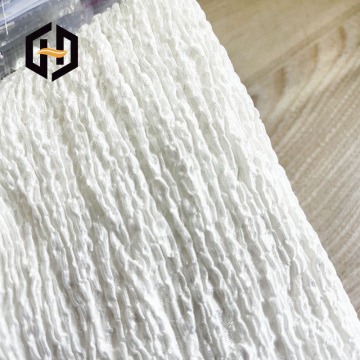 Tissu élastique Spandex Spandex White Tricot Greige pour vêtement