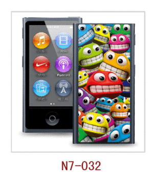 Foto carina di facce 3d Case per Ipod Nano, pc cassa rivestita in gomma, più colori disponibili