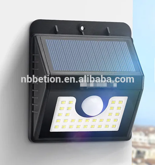 Super Bright 30 LED Solar PIR Motion Sensor Light Waterproof Outdoor Security Lamp