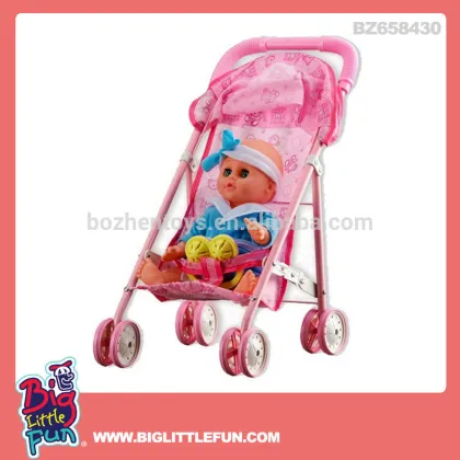 14'' toy doll stroller,lovely baby doll stroller toy