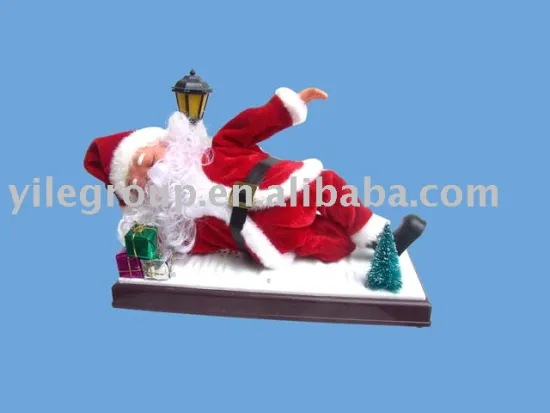 6"Santa playing Hulu/santa claus/santa toys