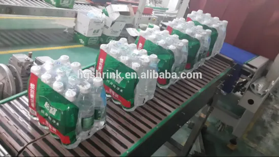 Automatic water bottle colorful PE film Heating Shrink packaging machine price