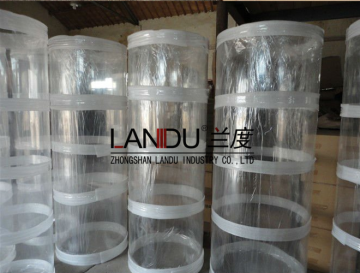 High quality transparent different size acrylic round tubes