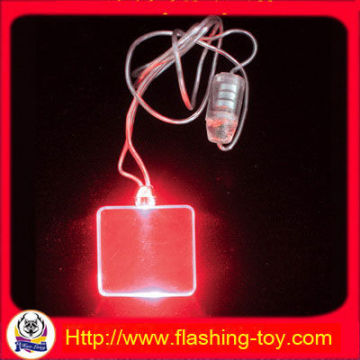Blinking Promotion Gift Customize Logo Printing Led Flashing Necklaces Hl-b2114