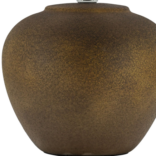 Moderno candeeiro de mesa em cerâmica de bronze escuro para interiores de casa