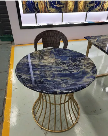 Semi precious blue sodalite table
