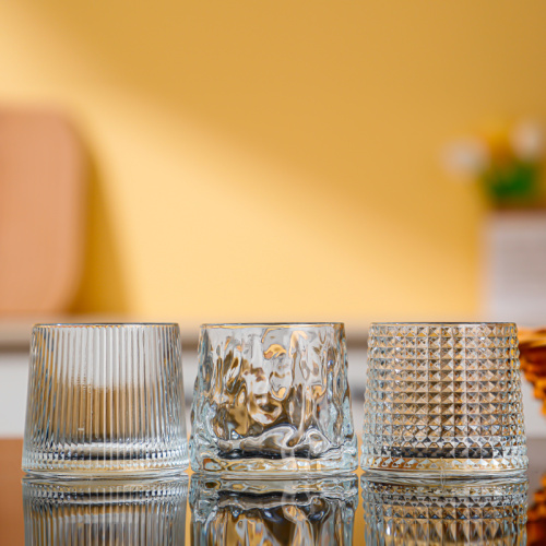 Vidro de vidro de uísque claro criativo de vidro