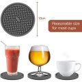 Coasters de siliocone grau de alimentos definido com suporte