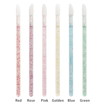 Lip Application Brush Disposable 50 Pcs Pink Lip Beauty Tool Kit Lip Wands