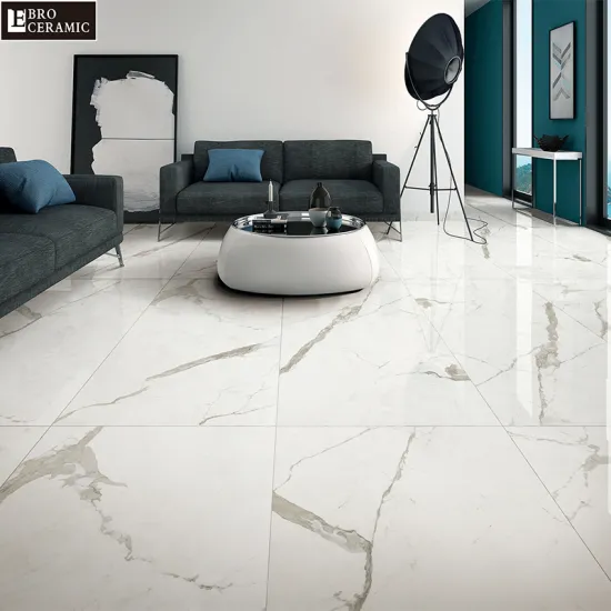 Bianco Carrara Porcelain Tiles 600X1200 800X1800 - Full Polished and Soft Matt for Bathroom