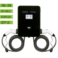 محطة شحن مزدوجة المنفذ 7KW+7KW EV مع 4G/WiFi/LAN