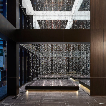 Modern Hotel Lobby Crystal Beaded Chandelier