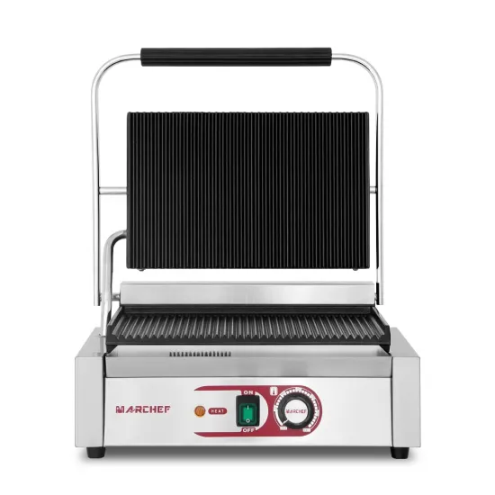 CE Certified Single Head Electric BBQ Grill Sandwich Maker Panini Press