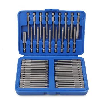 50-Piece CRV Steel 1/4 Inch T10, T15, T20, T25, T30 Torx Y-Shape Hex Screwdriver Bit Set