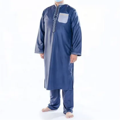 Men's Cotton Thobe Islamic Men Clothing Men Abaya