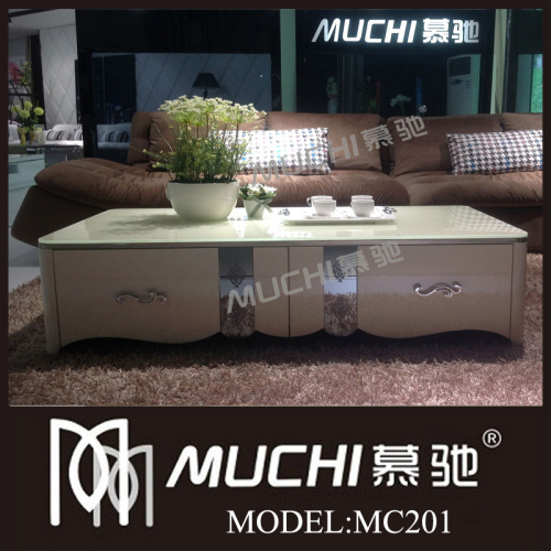 Living Tempered Glass Coffee Table (MC201)
