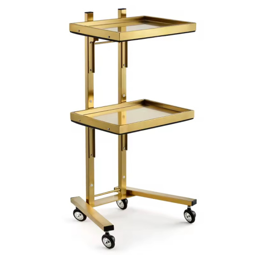 Free Sample Barber Sop Furniture Stainless Steel Styling Salon Tool Beauty Hair Salon Side Trolley with wheels and Drawers