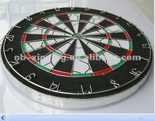 15" wooden Dart Board with 6pcs darts for sale