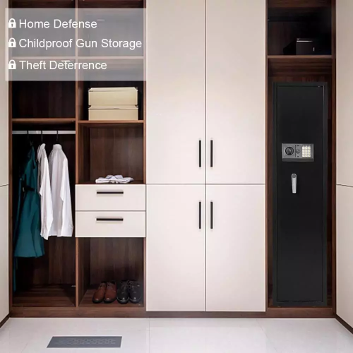 Large Electronic 5 Rifle Gun Safe Firearms