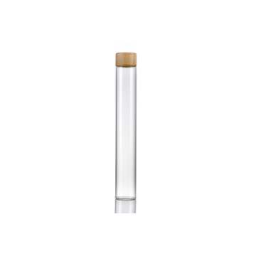 10ml Glass Tube With Bamboo Cap for tea