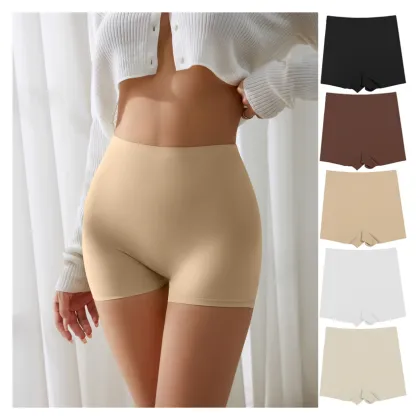 Custom Logo Breathable Seamless Ice Silk Pants for Women's Underwear Boxer Briefs