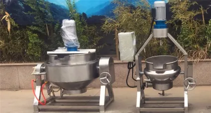 Natural gas electric jacketed kettle