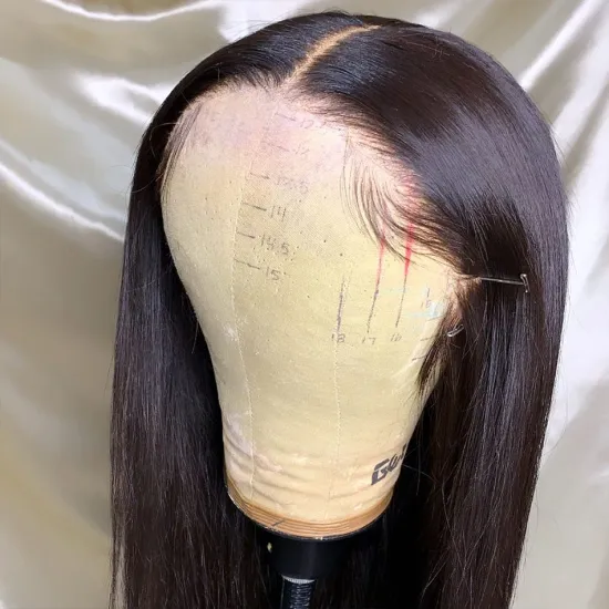 Cheap Wholesale Straight Lace Closure Wig Raw Brazilian Virgin 100% Human Hair Hd Full Lace Front Human Hair Wig For Black Women