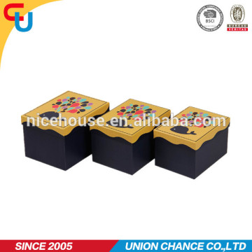 unfoldable 3 sets fish printing kid's style custom cardboard box