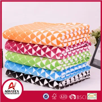 polyester knitted multi colors super soft printed flannel fleece blanket