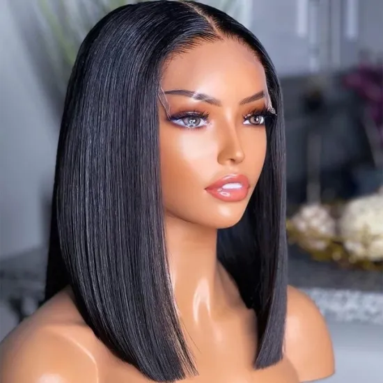XBL Wholesale HD Lace Closure Bob Wigs for Black Women: Straight, Glueless, Full HD Lace, Preplucked & Precut Human Hair Wigs