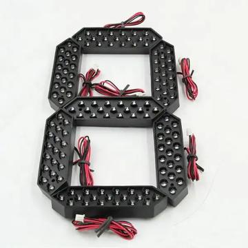 Single Green LED Color Sign GPS 8 Inch Indoor Outdoor Clock with Time Display