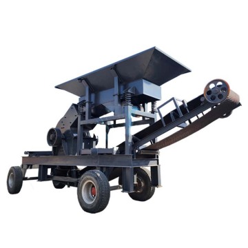 2023 Diesel Hammer Crusher with Vibrating Screen for Mobile Portable Gold Stone Grinding