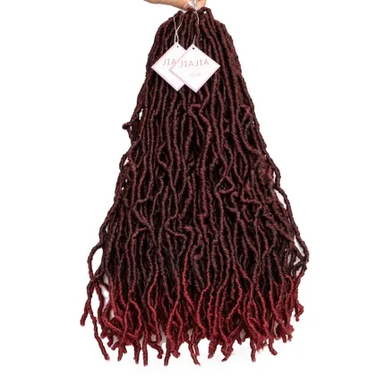 JIAJIA Ombre Faux locs Hair Pre Looped Crochet Hair
