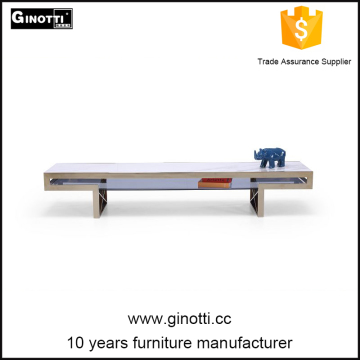 Modern stainless steel design tv table