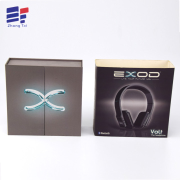 Caja de regalo mate personalizada para auriculares de embalaje