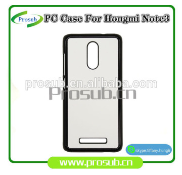 sublimation heat transfer plastic blank diy cell phone case cover skin for SFP-redmi note 3