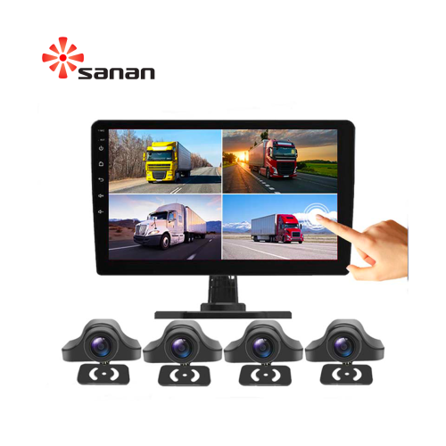 9 inch 4 channel vehicle monitor system 360°Video