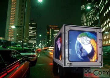 Outdoor Large Truck Mounted Led Screen Ph10mm Led Displays With Brightness 6000 Nits